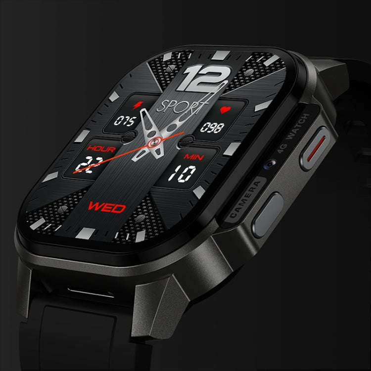 DM62 2.13 inch AMOLED Square Screen Smart Watch Android 8.1, Specification:2GB+16GB(Black)