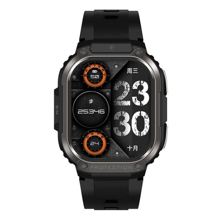 LEMFO DM63 2.13 inch AMOLED Square Screen Smart Watch Android 8.1, Specification:2GB+16GB(Black)