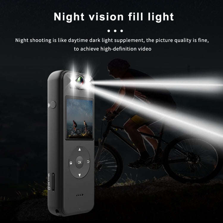 Z09 4K HD Clip-On Smart Video Recorder with Ring Stand(Black)