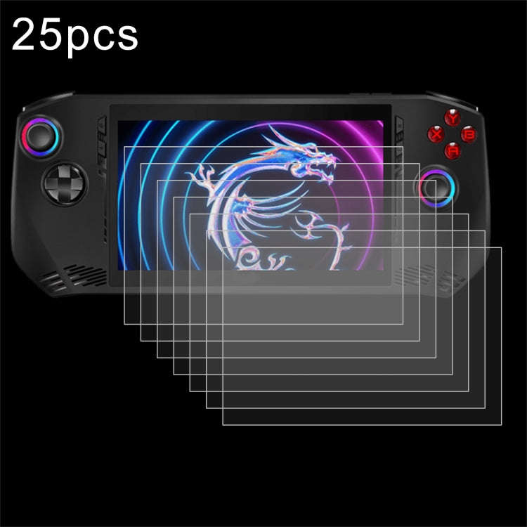 For MSI Claw A1M 7 inch Game Console 25pcs 9H 0.3mm Explosion-proof Tempered Glass Film