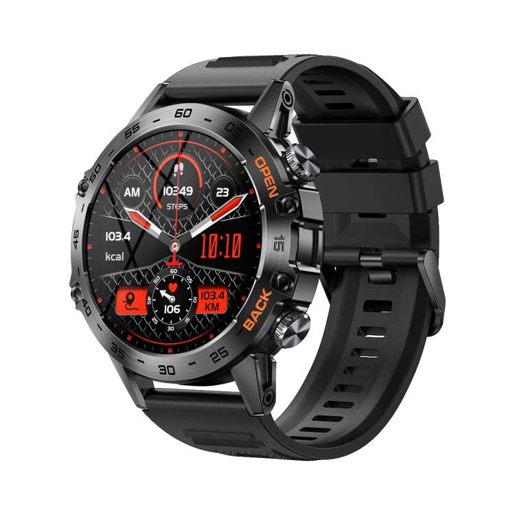 K52 1.39 inch IPS Square Screen Smart Watch Supports Bluetooth Calls(Black)
