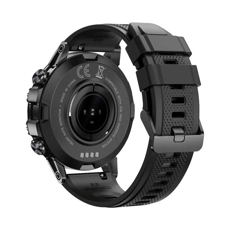 K52 1.39 inch IPS Square Screen Smart Watch Supports Bluetooth Calls(Black)