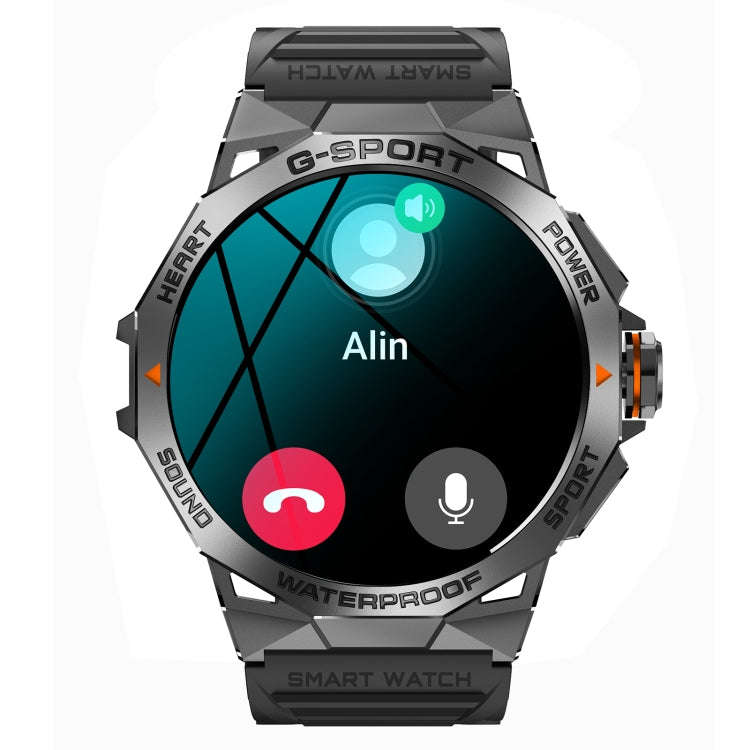 K62 1.43 inch AMOLED Round Screen Smart Watch Supports Bluetooth Calls(Black)