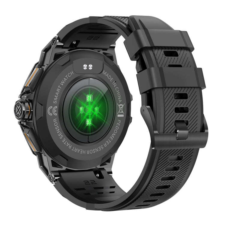 K62 1.43 inch AMOLED Round Screen Smart Watch Supports Bluetooth Calls(Black)