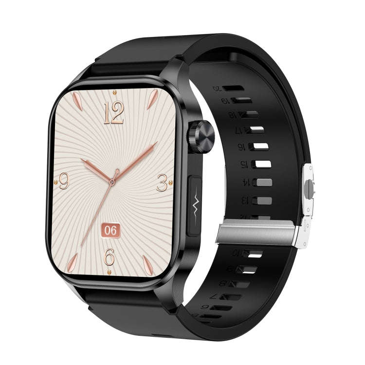 ET580 2.04 inch AMOLED Screen Sports Smart Watch Support Bluetooth Call /  ECG Function(Black But...