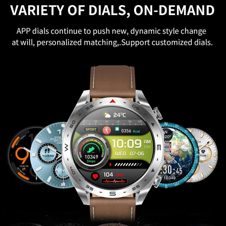 LEMFO T95 1.52 inch IPS Screen 2 in 1 Bluetooth Earphone Smart Watch Support Health Monitoring(Bl...
