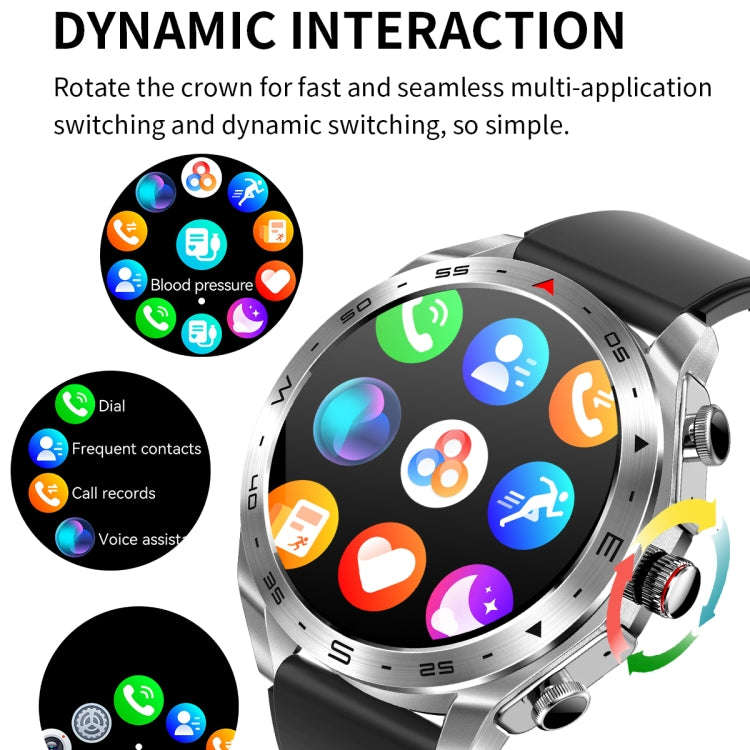 LEMFO T95 1.52 inch IPS Screen 2 in 1 Bluetooth Earphone Smart Watch Support Health Monitoring(Bl...