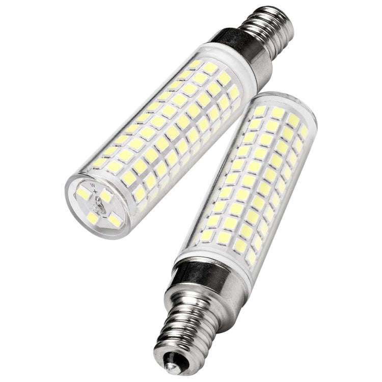 E12 15W 136 LEDs SMD 2835 Dimmable Corn Light Bulb, AC110-130V(White Light)