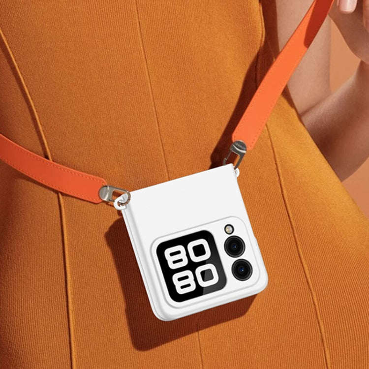 For Huawei Nova Flip Gradient Color Skin Feel PC Full Coverage Shockproof Phone Case(Gradient Ros...