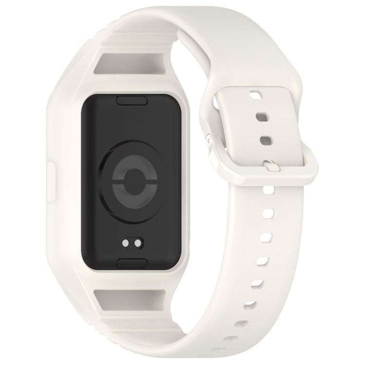 For Xiaomi Mi Band 8 Pro Solid Color Integrated TPU Watch Band(Starlight)
