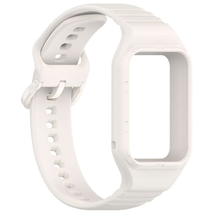 For Xiaomi Mi Band 8 Pro Solid Color Integrated TPU Watch Band(Starlight)