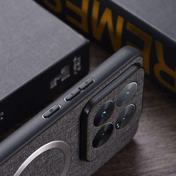 For Xiaomi Redmi Note 13 Pro 4G CD Magsafe Magnetic Cloth Texture Phone Case(Black)