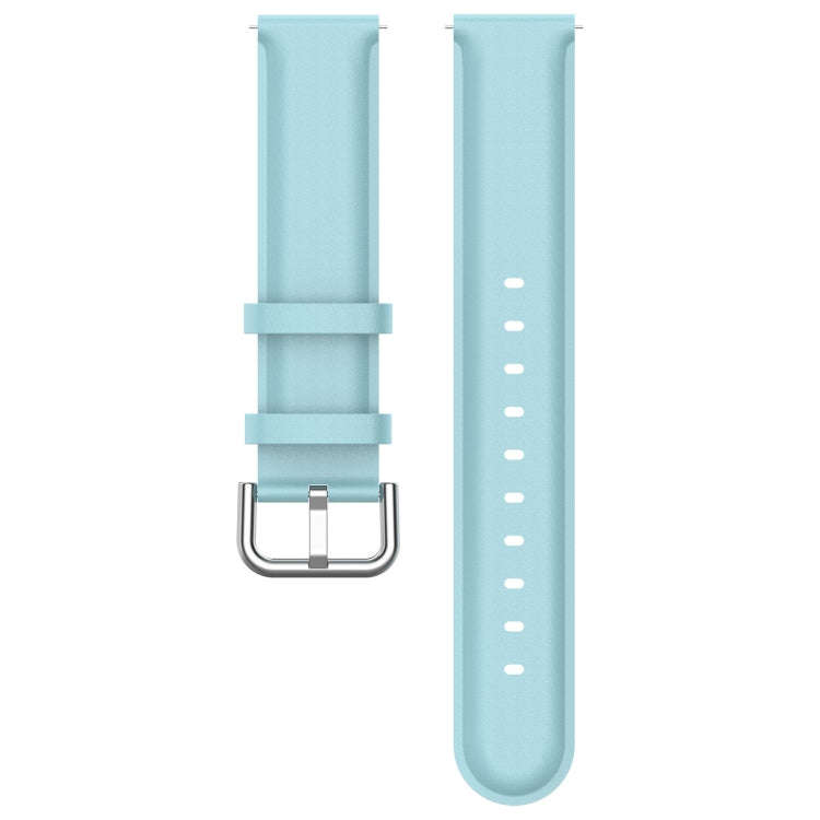 For Nothing CMF Watch Pro / Watch Pro 2 22mm Round Tail Genuine Leather Watch Band(Light Blue)