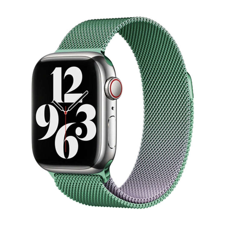 For Apple Watch SE 2022 40mm Milan Gradient Loop Magnetic Buckle Watch Band(Light Violet)