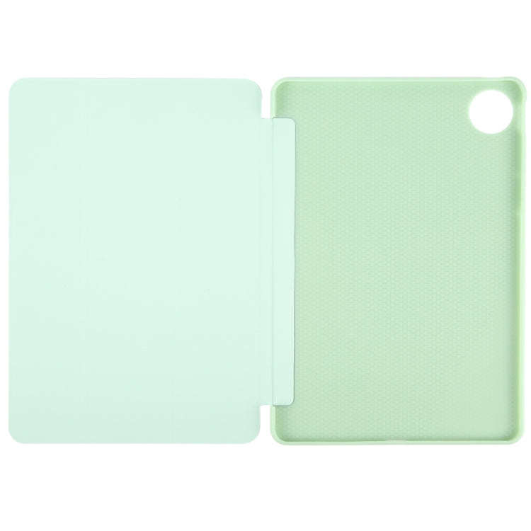 For Huawei MatePad Pro 13.2 Tri-fold Silicone Leather Tablet Case(Green)