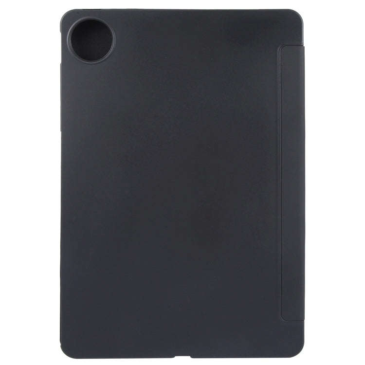 For Huawei MatePad Pro 12.2 Tri-fold Silicone Leather Tablet Case(Black)