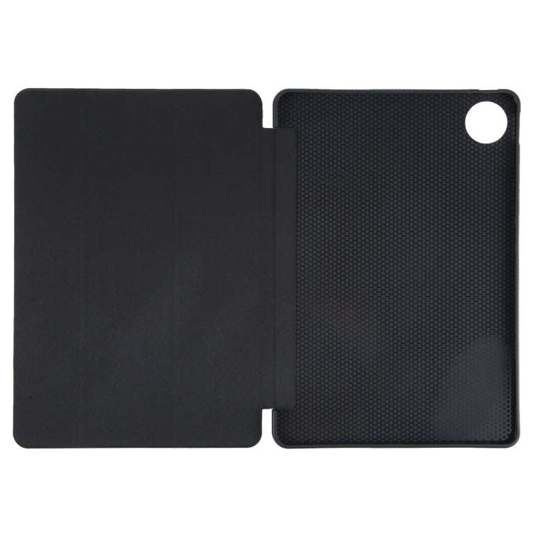 For Huawei MatePad Pro 12.2 Tri-fold Silicone Leather Tablet Case(Black)