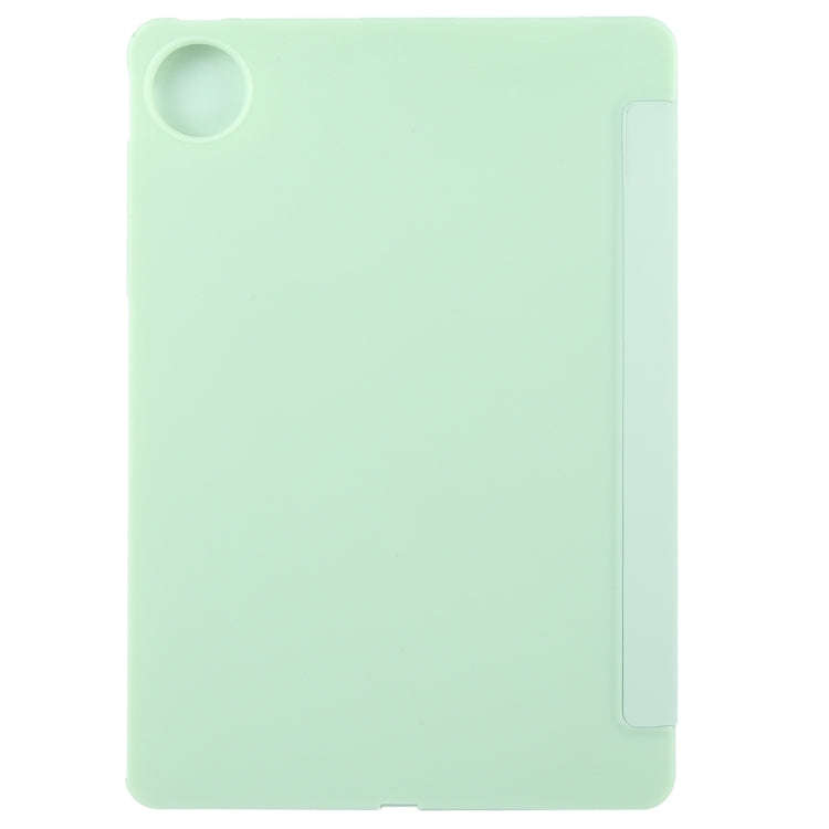 For Huawei MatePad Pro 12.2 Tri-fold Silicone Leather Tablet Case(Green)