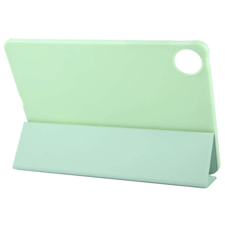 For Huawei MatePad Pro 12.2 Tri-fold Silicone Leather Tablet Case(Green)