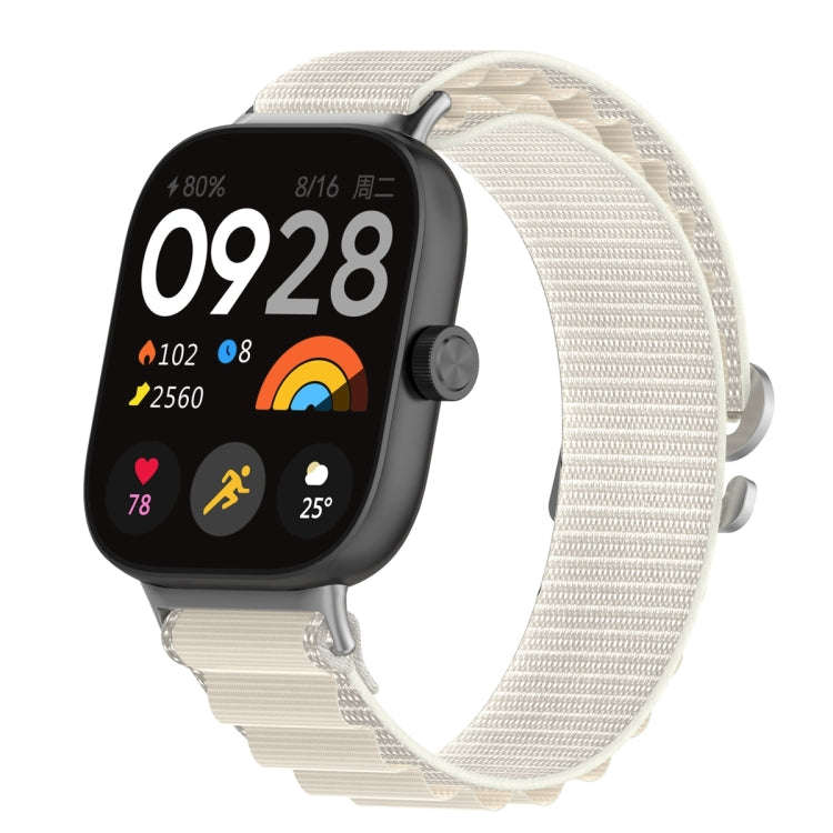 For Redmi Watch 6 / 5 / Xiaomi Band 9 Pro Loop Nylon Watch Band(Starlight)