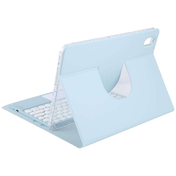 For Huawei MatePad Pro 11 2024 / 2022 Round Button Bluetooth Keyboard Rotatable Holder Leather Ca...