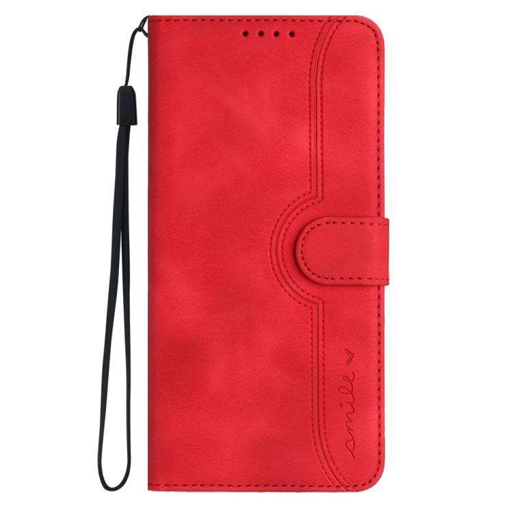 For ZTE nubia Air Pro 5G Heart Pattern Skin Feel Leather Phone Case(Red)