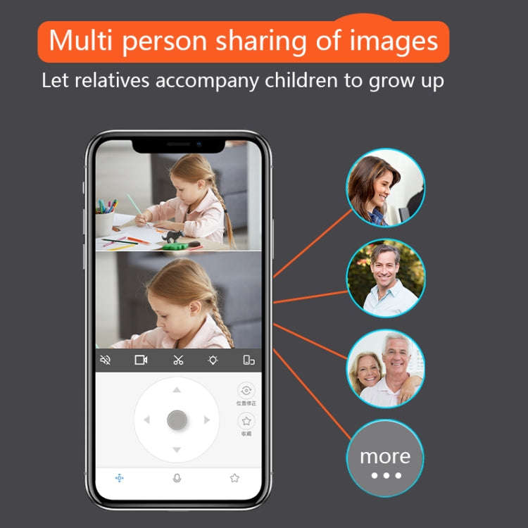 High-definition night vision  10x zoom Wi-Fi camera