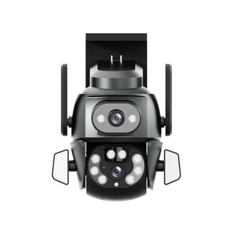 Q821 4MP Binocular Zoom Dual Light Source Outdoor IP67 Waterproof WiFi Camera(UK Plug)