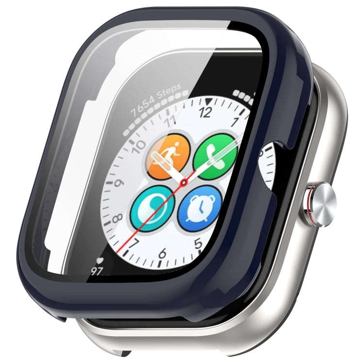 For Honor Choice Haylou Watch PC + Tempered Film Integrated Protective Watch Case(Ink Blue)