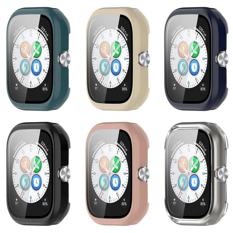 For Honor Choice Haylou Watch PC + Tempered Film Integrated Protective Watch Case(Ink Blue)