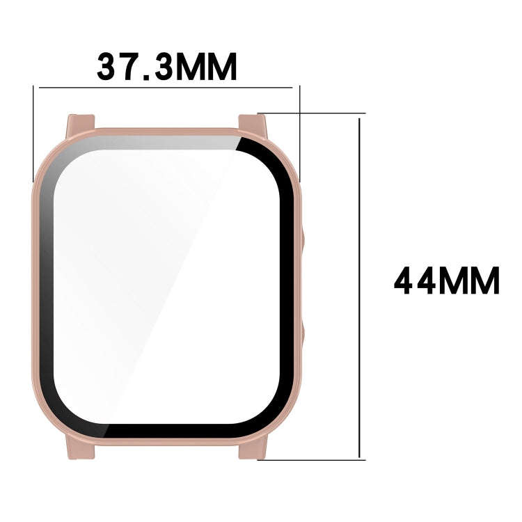 For Xiaomi Haylou Watch 2 LS02 PC + Tempered Film Integrated Watch Protective Case(Pink)