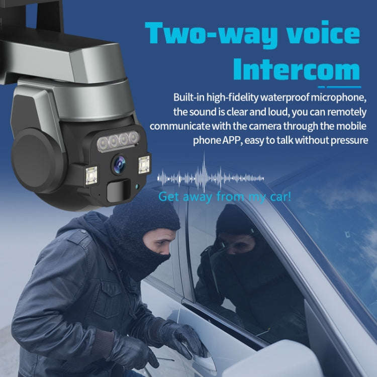 CF-Q812ES 5MP Two-way Voice Outdoor IP66 Waterproof WiFi Camera, Plug Type:UK Plug(Grey)