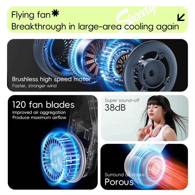MF089 Speedy Neck Band Electric Fan(Pink)