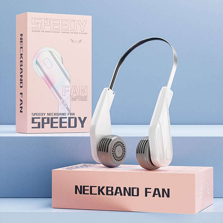 MF089 Speedy Neck Band Electric Fan(White)