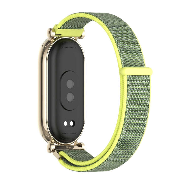 For Xiaomi Smart Band 10 / 9 / 8 Mijobs GT4 Breathable Nylon Loop Watch Band(Bright Yellow Light ...