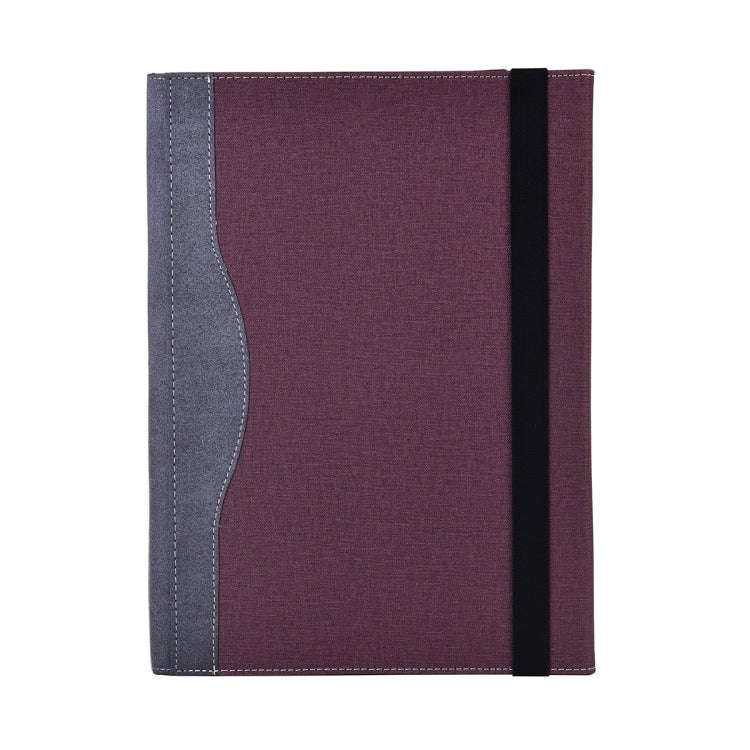For Lenovo ThinkPad X1 Carbon Gen 10 Cloth Texture Laptop Leather Protective Case(Wine Red)