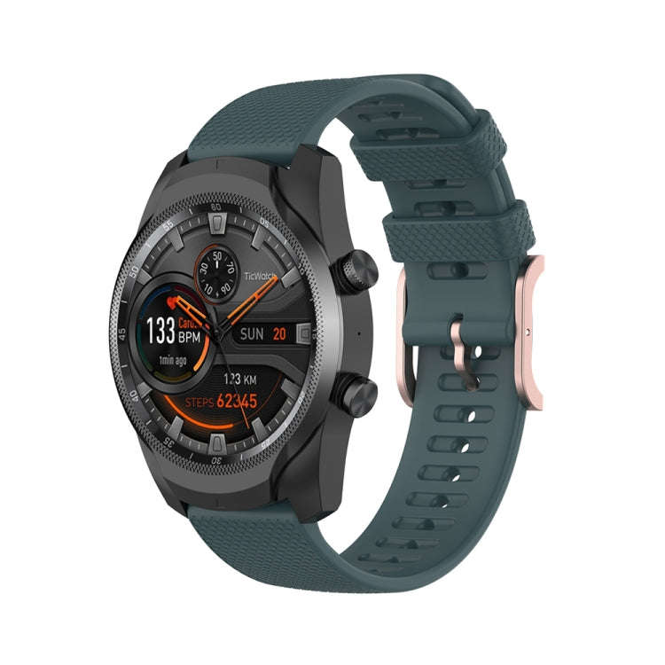 For Polar Grit X / Vantage M 22mm Dot Texture Watch Band(Olive Green)
