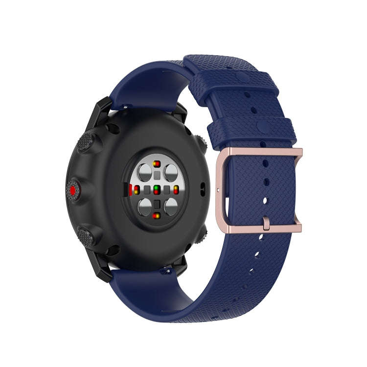 For Polar Grit X / Vantage M 22mm Dot Texture Watch Band(Midnight Blue)