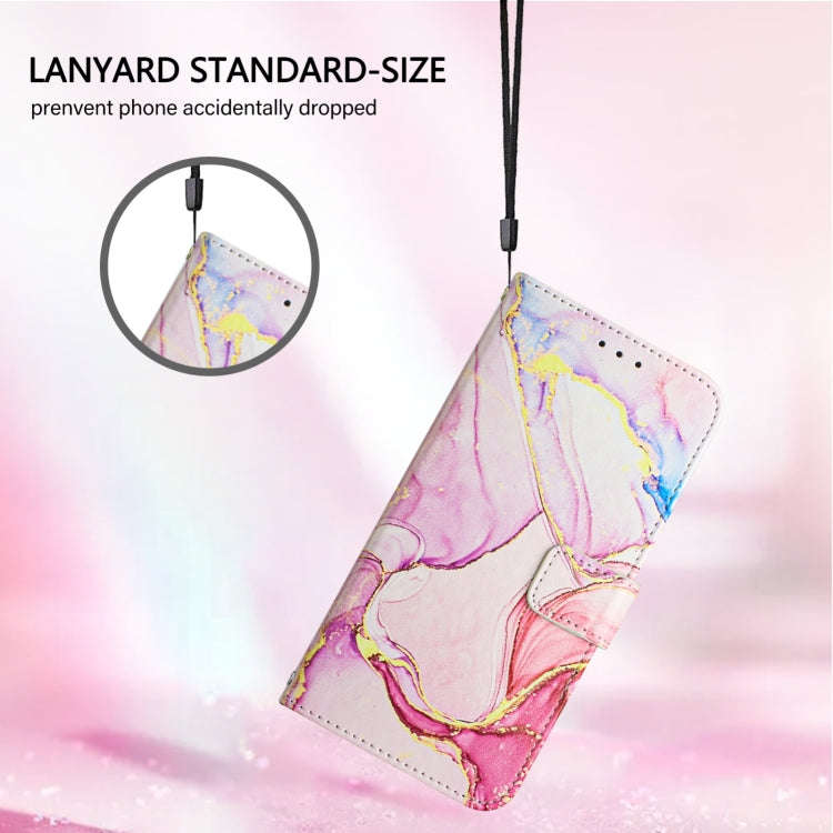 For OnePlus 9 Pro PT003 Marble Pattern Flip Leather Phone Case(Rose Gold)