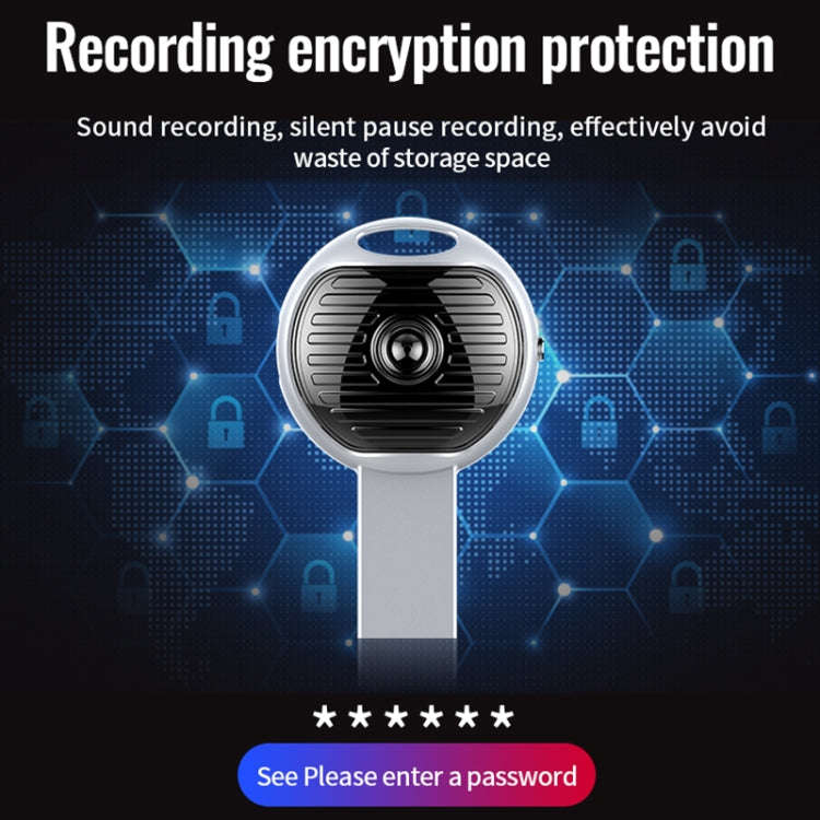 JNN S13 Zinc Alloy U-disk Voice Recorder, Memory:8GB(Silver)