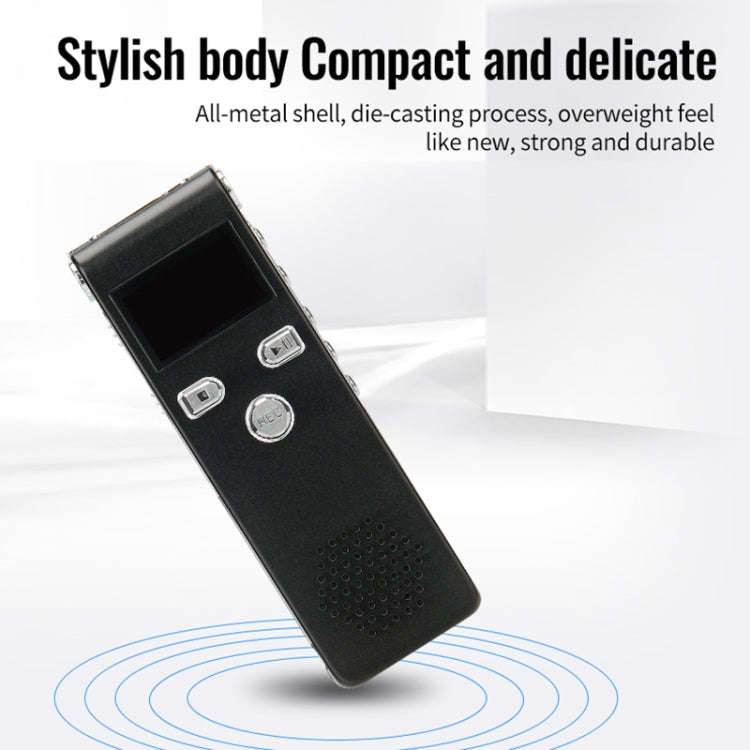 JNN X18 Mini Smart HD Noise Cancelling Voice Recorder, Memory:4GB(Black)
