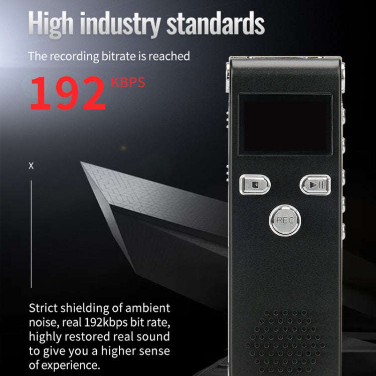 JNN X18 Mini Smart HD Noise Cancelling Voice Recorder, Memory:8GB(Black)