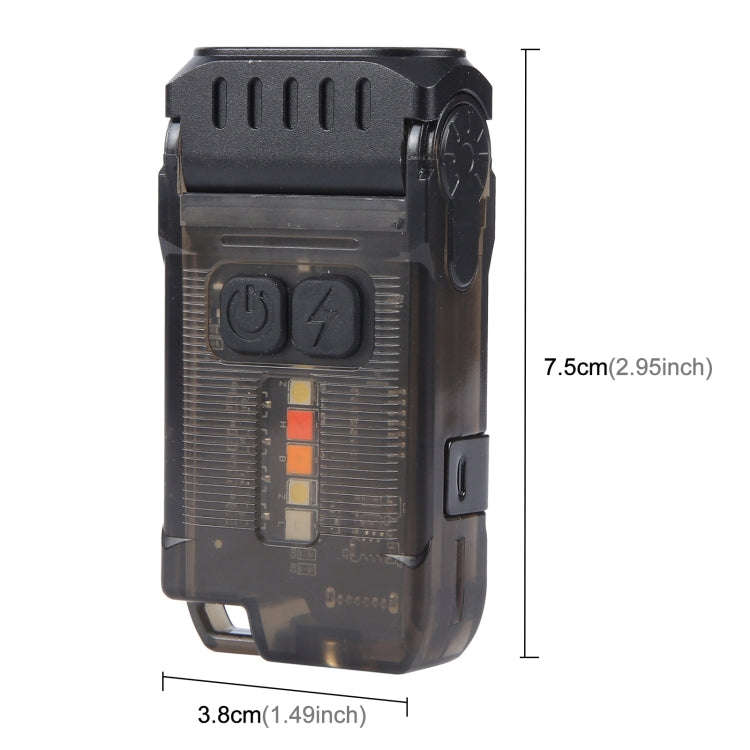 V15 EDC Flashlight Multi-function Work Light(Black)