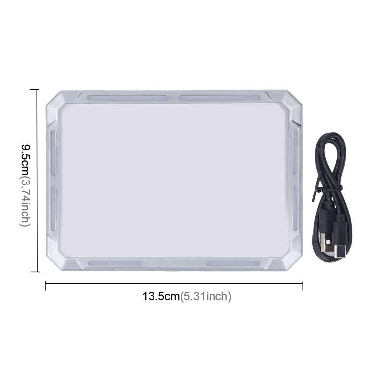 KXK-686 Multifunctional Work Light Portable Floodlight(Metal Silver)