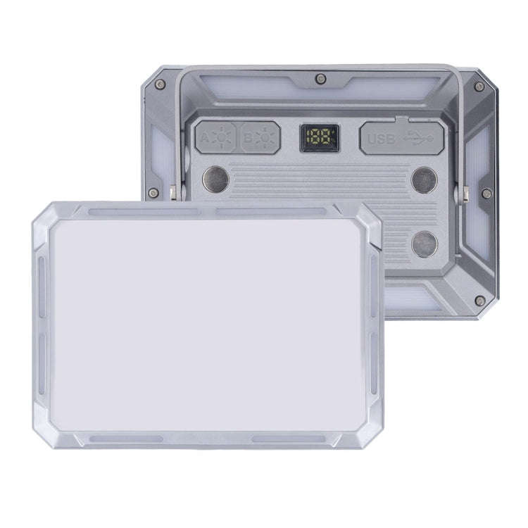 KXK-686 Multifunctional Work Light Portable Floodlight(Metal Silver)