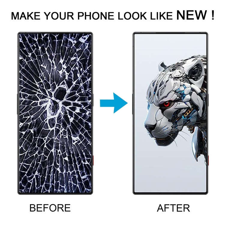 For ZTE nubia RedMagic 9 Pro+ Front Screen Outer Glass Lens with OCA Optically Clear Adhesive