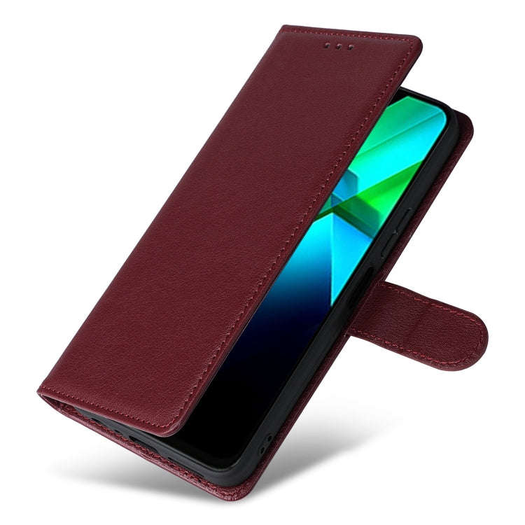 For Infinix Note 12 2023 Multifunctional Horizontal Flip Leather Phone Case with Three Card Slot(...