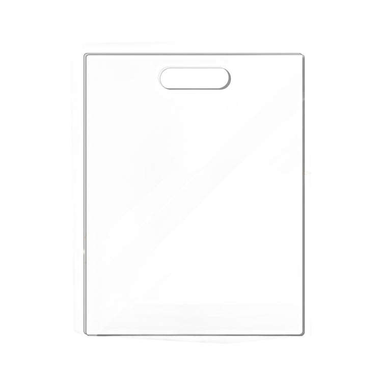 YX111 Acrylic Fruit Vegetable Cutting Board with Anti-slip Pad(Transparent)
