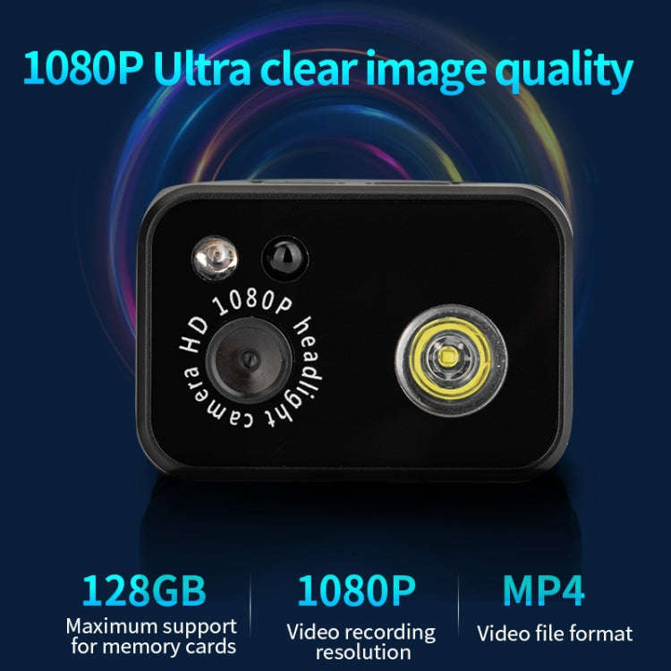 D7 1080P Head-mounted Lighting Camera LED Motion Sensor Video Recording Lighting Camera