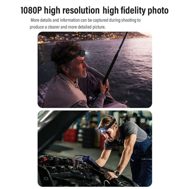 D8 1080P Head-mounted LED Motion Sensor Video Recording Lighting Camera